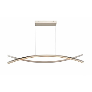 Wishbone - 90W 5 LED Crossed Frame Pendant-5 Inches Tall and 4.7 Inches Wide - 1308602