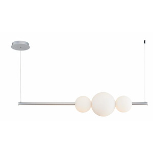 Orb - 34W 1 LED Linear Bar Pendant with Up-Down Illumination-8.7 Inches Tall and 8.7 Inches Wide - 1308605