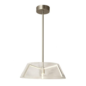 Arc - 24W 1 LED Claw Pendant-6 Inches Tall and 19.6 Inches Wide