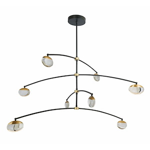 Athena - 48W 8 LED Pendant-26 Inches Tall and 65 Inches Wide - 1309660