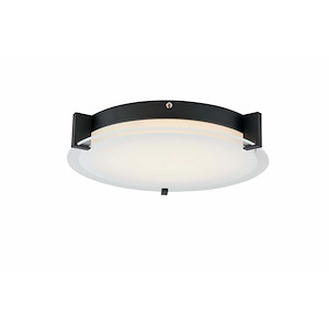 Matrix - 22W 1 LED Flat Round Low Profile Flush Mount-2 Inches Tall and 11.8 Inches Wide