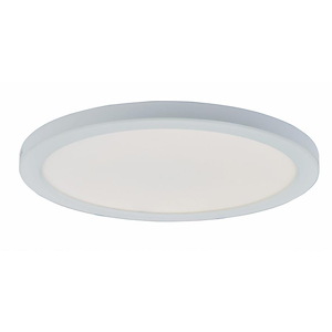 Trix - 20W 1 LED Slim Disc Flush Mount -0.5 Inches Tall and 12 Inches Wide