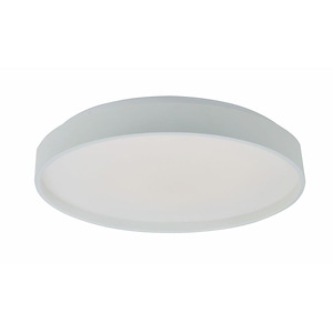 Tambourine - 15W 1 LED Low Profile Flush Mount with Soft Uplight-2.25 Inches Tall and 10.25 Inches Wide - 1309703