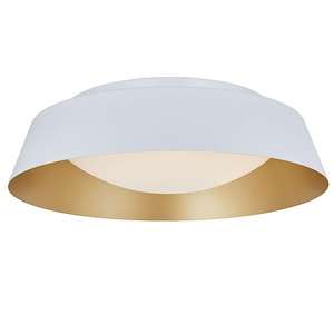 Flare - 32W 1 LED Flared Frame Flush Mount-3.22 Inches Tall and 15 Inches Wide - 1309708