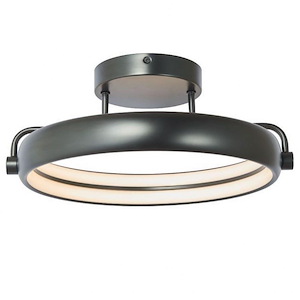 Rave - 22W 1 LED Dual Ring Flush Mount-7.9 Inches Tall and 14 Inches Wide