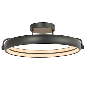 Rave - 32W 1 LED Dual Ring Flush Mount-9.8 Inches Tall and 18 Inches Wide - 1308688