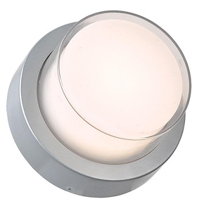 Geo - 6.7 Inch 9W 1 LED Round Outdoor Wall Sconce