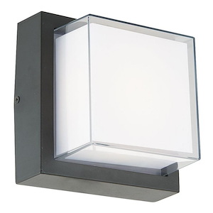 Geo - 6.3 Inch 9W 1 LED Square Outdoor Wall Sconce