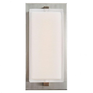 Ripple - 15W 1 LED Inverted Wall Mount-10 Inches Tall and 4 Inches Wide - 1309718
