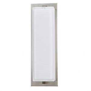 Ripple - 20W 1 LED Inverted Wall Mount-16 Inches Tall and 4 Inches Wide