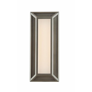 Cell - 12W 1 LED Low Profile Wall Sconce-12 Inches Tall and 5 Inches Wide