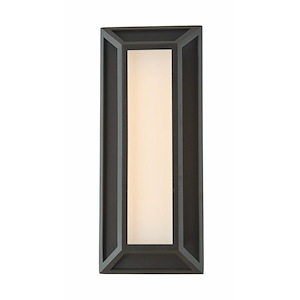Cell - 16W 1 LED Low Profile Wall Sconce-12 Inches Tall and 5 Inches Wide