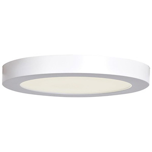 Ulko-19W 1 LED Outdoor Round Large Flush Mount in Contemporary Style-9 Inches Wide by 1 Inches Tall - 616384