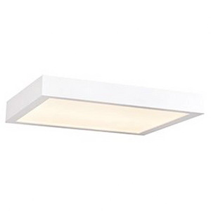 Ulko-15W 1 LED Outdoor Square Medium Flush Mount in Contemporary Style-7 Inches Wide by 1 Inches Tall - 711521