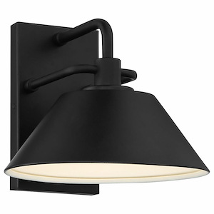 Avalon - 8W 1 LED Small Outdoor Wall Mount In Transitional Style-8 Inches Tall and 9 Inches Wide - 1265340