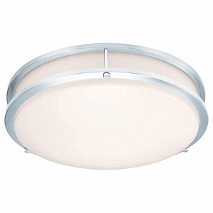 Solero II - 20W 1 LED Flush Mount In Transitional Style-4 Inches Tall and 12 Inches Wide