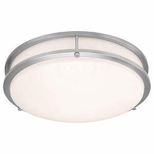 Solero II - 26W 1 LED Flush Mount In Transitional Style-4 Inches Tall and 14 Inches Wide