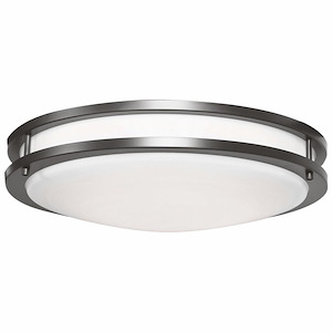 Solero II - 26W 1 LED Flush Mount In Transitional Style-4 Inches Tall and 16.5 Inches Wide