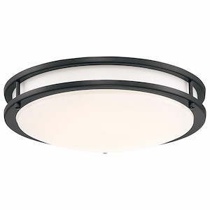 Solero III - 20W 1 LED Flush Mount In Modern Style-3.5 Inches Tall and 14 Inches Wide - 1283899