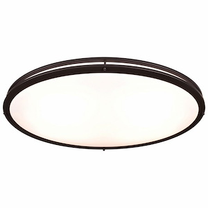 Solero III - 35W 1 LED Oval Flush Mount In Modern Style-5 Inches Tall and 18 Inches Wide - 1283944