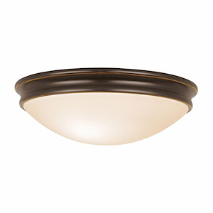 Atom-15W 1 LED Flush Mount-12.5 Inches Wide by 3.5 Inches Tall