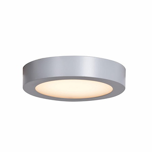 Strike 2.0-12W 1 LED Round Flush Mount-7 Inches Wide by 1.5 Inches Tall