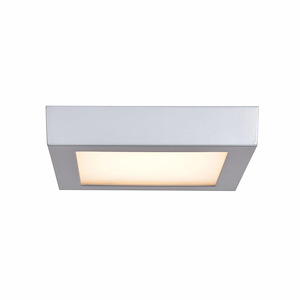 Strike 2.0-12W 1 LED Square Flush Mount-7 Inches Wide by 1.5 Inches Tall