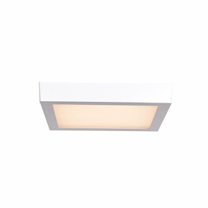 Strike 2.0-16W 1 LED Square Flush Mount-9.5 Inches Wide by 1.5 Inches Tall
