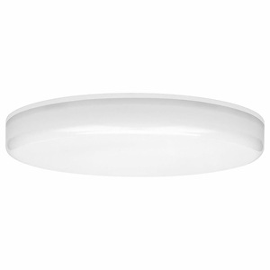 Infinite - 18W 1 LED Frameless Small Flush Mount In Modern Style-1.5 Inches Tall and 9 Inches Wide