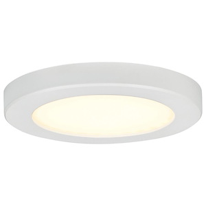 Slim - 24W 1 LED Flush Mount-0.5 Inches Tall and 12 Inches Wide