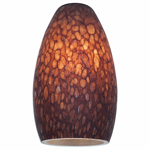 Inari Silk-Glass Pendant Shade-5 Inches Wide by 9 Inches Tall