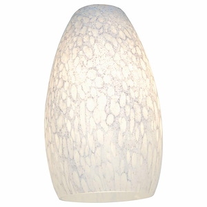Inari Silk-Glass Pendant Shade-5 Inches Wide by 9 Inches Tall