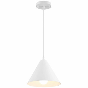 Ford - 10W 1 LED Pendant In Contemporary Style-8 Inches Tall and 9.5 Inches Wide
