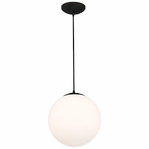 Pearl - 1 Light Small Pendant In Mid-Century Modern Style-11 Inches Tall and 10 Inches Wide - 1283916