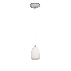 Sydney-One Light Cone Pendant (Cord Hung)-4.5 Inches Wide by 10 Inches Tall - 750387
