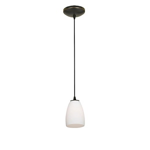 Sydney-One Light Cone Pendant (Cord Hung)-4.5 Inches Wide by 10 Inches Tall - 750387