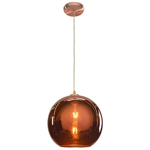 Glow-One Light Large Pendant-12 Inches Wide By 12 Inches Tall