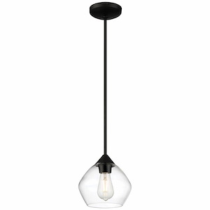 Vintage - 7W 1 LED Pendant In Transitional Style-8.5 Inches Tall and 8 Inches Wide