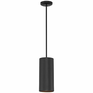 Pilson XL - 1 Light Tall Pendant with Rigid Stem In Modern Style-10.5 Inches Tall and 6 Inches Wide