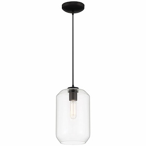 Clarity - 1 Light Tall Pendant In Contemporary Style-11.5 Inches Tall and 7 Inches Wide - 1283961