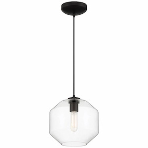 Clarity - 1 Light Short Pendant In Contemporary Style-7.75 Inches Tall and 9.5 Inches Wide - 1283962