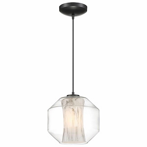 I-Biza-10W 1 Led Pendant In Contemporary Style-9.5 Inches Wide By 7.75 Inches Tall