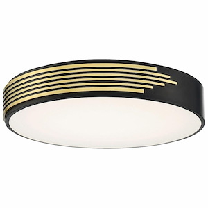 Maestro - 24W 1 LED Flush Mount In Contemporary Style-4 Inches Tall and 17.75 Inches Wide