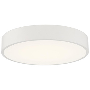 Como - 17W 1 LED Flush Mount-4 Inches Tall and 13.75 Inches Wide