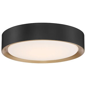 Malaga - 9W 1 LED Flush Mount-3.25 Inches Tall and 15.75 Inches Wide