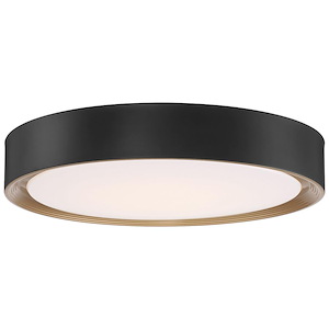 Malaga - 40W 1 LED Flush Mount-3.25 Inches Tall and 19.75 Inches Wide