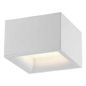 Bloc-Flush Mount in Transitional Style-7.25 Inches Wide by 4.75 Inches Tall