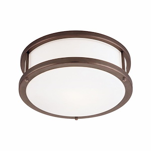Conga - 10W 1 LED Flush Mount-4.5 Inches Tall and 12 Inches Wide