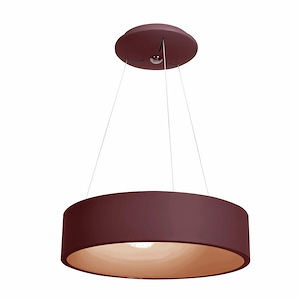 Radiant-30W 1 LED Pendant in Contemporary Style-17.75 Inches Wide by 4.25 Inches Tall