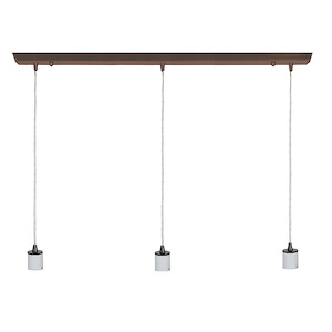 Trinity-Three Light Bar Pendant Assembly-28 Inches Wide by 1 Inches Tall